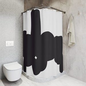 NWOT Abstract Shower Curtain